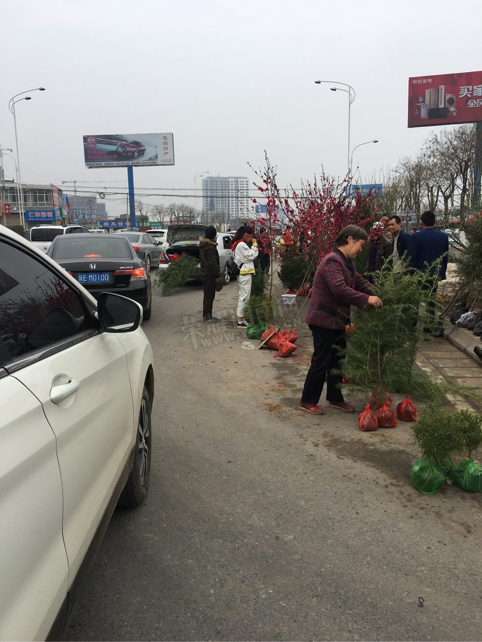 清明祭祖文明了,把路堵美了