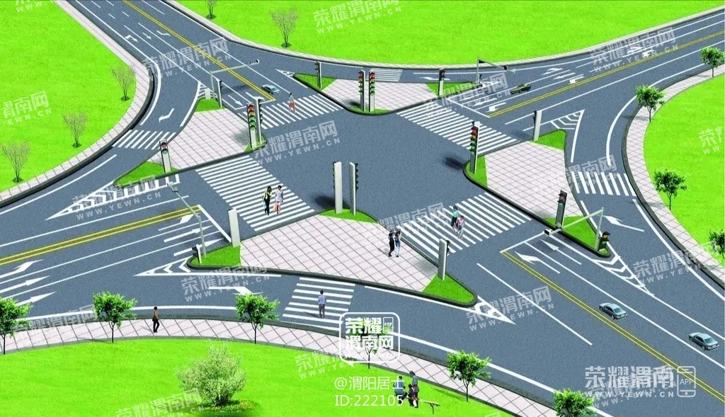 仓程路与朝阳大街十字路口人行道太长,能否合理规划一