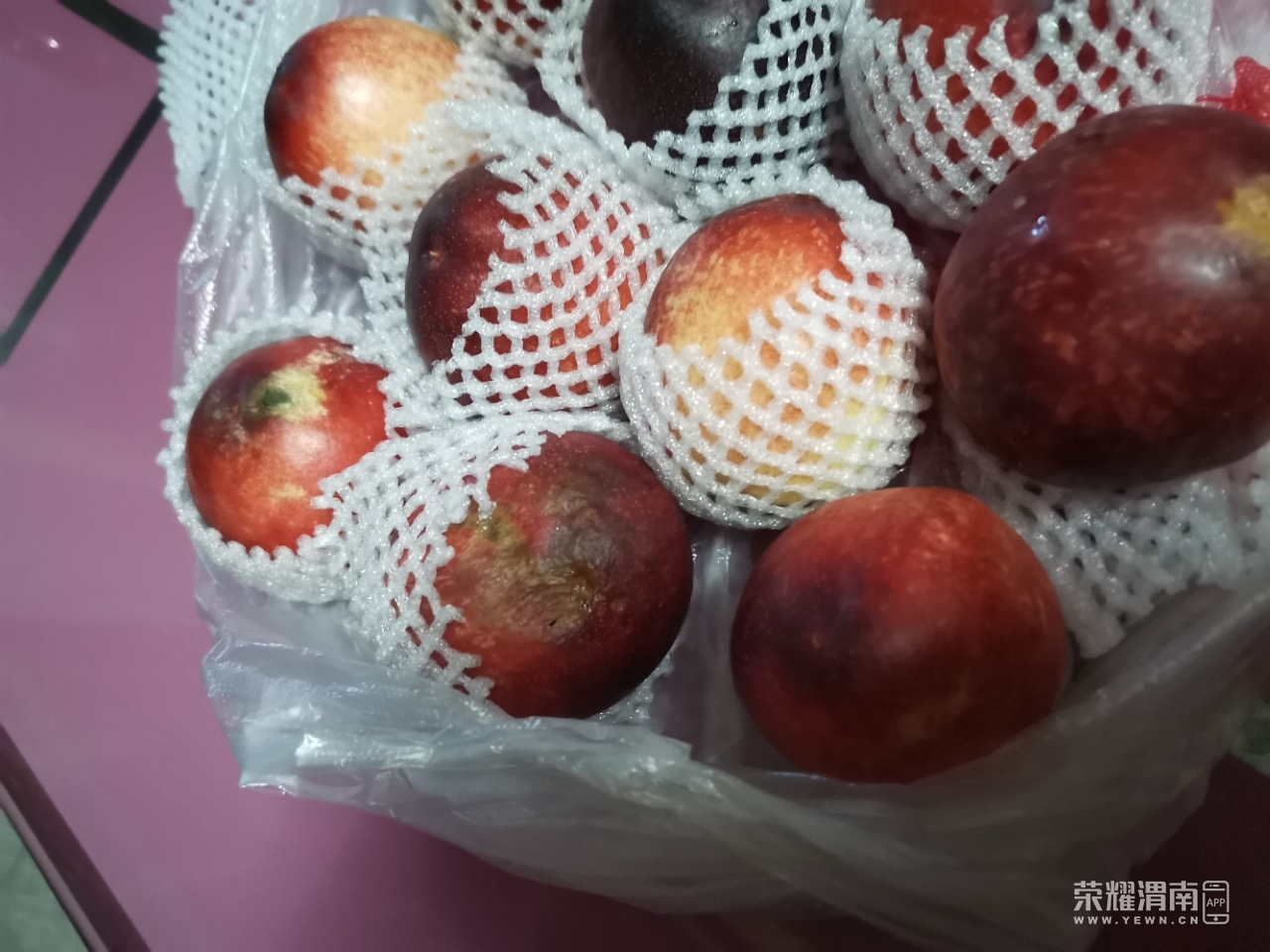 被渭南五里铺这两卖水果的老人坑惨了,19块的油桃这么多坏的